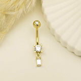 Taşlı Baget Taş Sallantılı Göbek Piercing