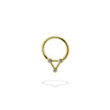Taşlı Üçgen Helix Piercing