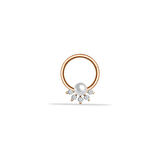 İncili Beş Taş Helix Piercing