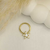 Taşlı Yıldız Motifli Helix Piercing