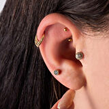 Sivri Motifli Helix Piercing