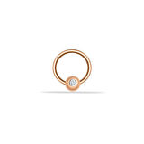 Tektaş Daire Motifli Helix Piercing