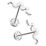 Yılan Desen Tragus Piercing