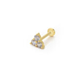 Üçlü Taş Tragus Piercing