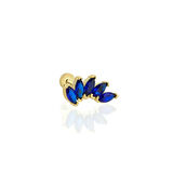 Beşli Lacivert Markiz Tragus Piercing
