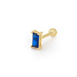 Baget Mavi Taş Tragus Piercing