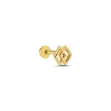İkili Kare Tasarım Tragus Piercing