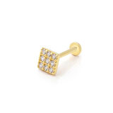 Kare Model Dokuz Taşlı Tragus Piercing