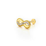 Sonsuzluk İşleme Detay Taşlı Tragus Piercing