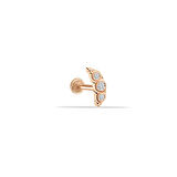 Üç Taşlı Kruvasan Tragus Piercing