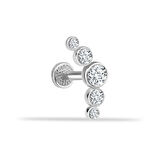 5 Taşlı Tragus Piercing