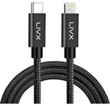 LivX Transparent 45W PD/QC Mini Araç şarj Cihazı ve 3 Metre iPhone Hızlı Şarj Kablosu
