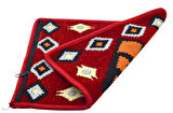 Dekoratif Otantik Çift Taraflı Fermuarlı Kilim Şark Köşesi Minder Kılıfı (40cmx41cm)  Mod9