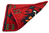 Dekoratif Otantik Çift Taraflı Fermuarlı Kilim Şark Köşesi Minder Kılıfı (40cmx41cm) Mo11