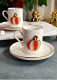Fine Living ELEGANT PUMPKİN 4 PARÇA 2 KİŞİLİK KAHVE FİNCANI