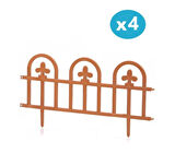 Omnipazar SY-5992 Estate Plastik Bahçe Çiti 60x32 cm 4'lü Set