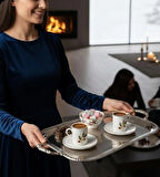 REGNA HOME Fine Living KOKİNA 4 PARÇA 2 KİŞİLİK KAHVE FİNCAN SETİ 93 ML