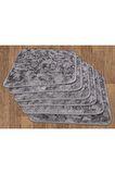 Orkide Home Sandaliye Minderi 6'lı 40x40 Grİ 1010