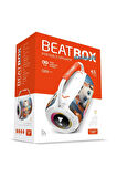 Powerway Beatbox Animals Kedi Led Işıklı Ses Bombası Usb Sd Aux Bluetooth Hoparlör 20W