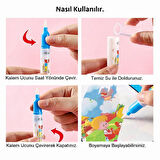 3'lü Set Dinozorlar - Hayvanlar - Uzay Astronot Temalı Water Painting Sulu Sihirli Boyama Kitabı Set