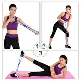 Pilates Ipi Jimnastik Lastiği Egzersiz Bant Yoga Plates Lastik Spor Kondisyon Yoga Mavi