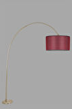 DEVE BOYNU MAT KROM LAMBADER SİLİNDİR HASIR BORDO ABAJURLU