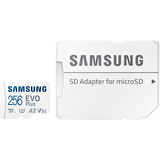 Samsung Evo Plus 256GB Microsd Hafıza Kartı A2 V30 4K 160 MB/S