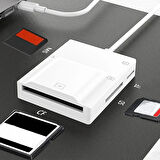 Type C  Usb 3.0 Çoklu Kart Okuyucu Compact Flash-Micro SD- Sd- Memory Stick 
