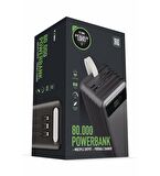 Powerway 80000 Mah Powerbank Fenerli Taşınabilir Şarj Cihazı