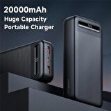 Mcdodo 20000 MAH 10.5W LED Ekranlı Powerbank MC-4432 Siyah 