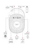 Powerway Lock Kırmızı Taşınabilir Bluetooth Hoparlör Ses Bombası Kilit Özellikli