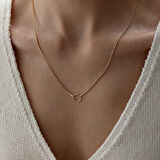 Sade Charm Halkalı Box Zincir