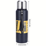 Perlotus 304 L Çelik 750 ml Vakumlu Lacivert Kamp ve Piknik Termosu
