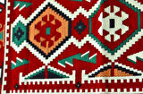 Etnik Motifli Otantik Dekoratif Kilim Desenli Halı (60cmx90cm) M4