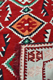 Etnik Motifli Otantik Dekoratif Kilim Desenli Halı (120cmx180cm) M4