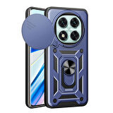 Xiaomi Redmi Note 14 Pro 5G Kılıf Magnetik Standlı Kamera Korumalı Sürgülü Vega Kapak