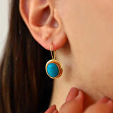 Firuze Taş Sallantı Küpe