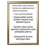 Sar Plus Balıksırtı Puzzle Çerçevesi 500 Parça Için Ebat 48cmx34cm Altın