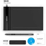 Veikk S640 ve A30 Grafik Tabletler İçin 8192L Pilsiz Kalem