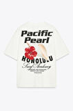 Pasific Pearl Honolulu Baskılı %100 Pamuk Tişört Kadın