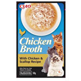 Ciao Chicken Broth Tavuk Sulu ve Deniz Taraklı Kedi Çorbası 50 Gr