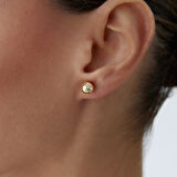 Xlarge Yan Çizgi Top Küpe