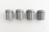 Gri 4'lü Set 25mm Boru İç Tapası Plastik Sandalye ve Masa Ayağı Koruyucu