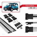 Peugeot Bipper 2008-2017 Arası ile Uyumlu FLY Model Ara Atkı Tavan Barı Gri 2 Adet