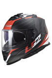 Motosiklet Kaskı Storm Nerve Mat Siyah Kırmızı Kask Kapalı Motosiklet Kask