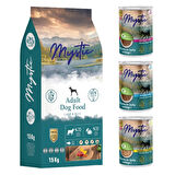 Mystic Kuzu Etli Köpek Maması 15 kg + 3 Adet Konserve