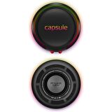 Powerway Capsule Taşınabilir Bluetooth Hoparlör Ses Bombası Sese Duyarlı LED Işık