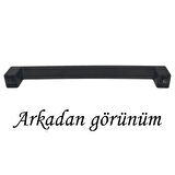 Bihter Desenli Kulp 160 mm Siyah Mutfak Kulpu Çekmece Dolap Kapak Kulbu Metal  Mobilya Dolabı Kulpları 
