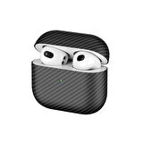 Airpods 3. Nesil Airbag 43 600D Karbon Fiber Kulaklık Kılıfı