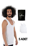 CENNETOĞLU 5 Adet Erkek Penye Atlet EKONOMİK PAKET